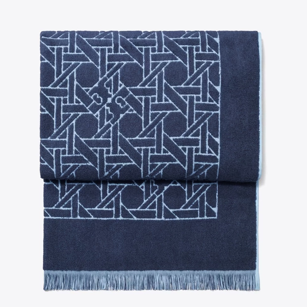 Tory Burch ColorBasketweave Blue Bird/Tory Navy